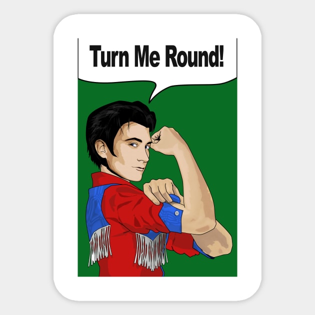 Turn me round Sticker by Boogiebus